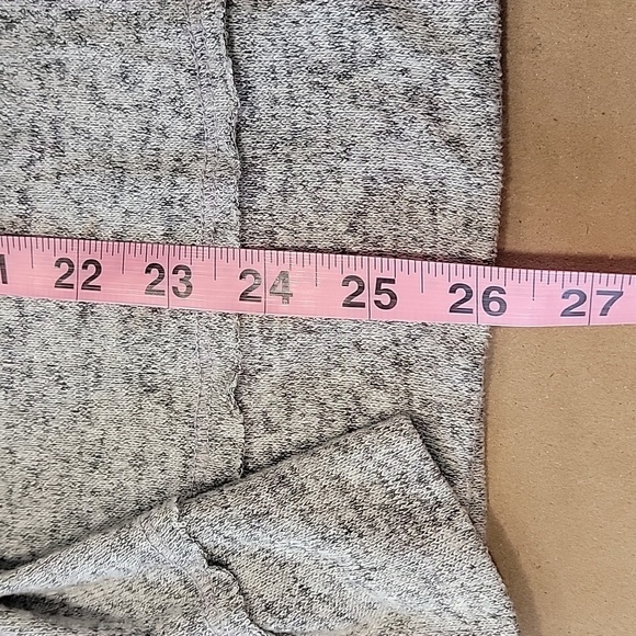 So Size S Marled Gray Knit Open Front Waterfall Cardigan Sweater, GUC - Picture 9 of 11